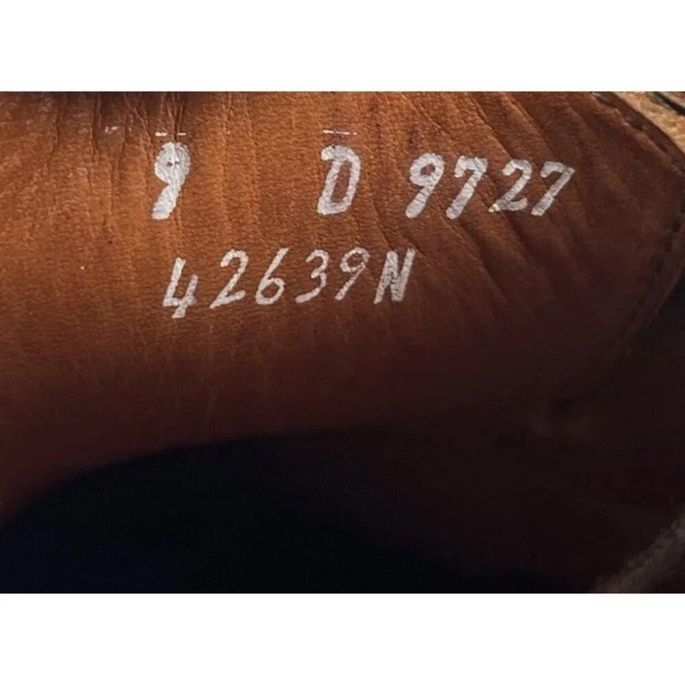 Allen Edmonds Madison Park Dark Walnut Brown Leather Wingtip Oxfords Size 9D